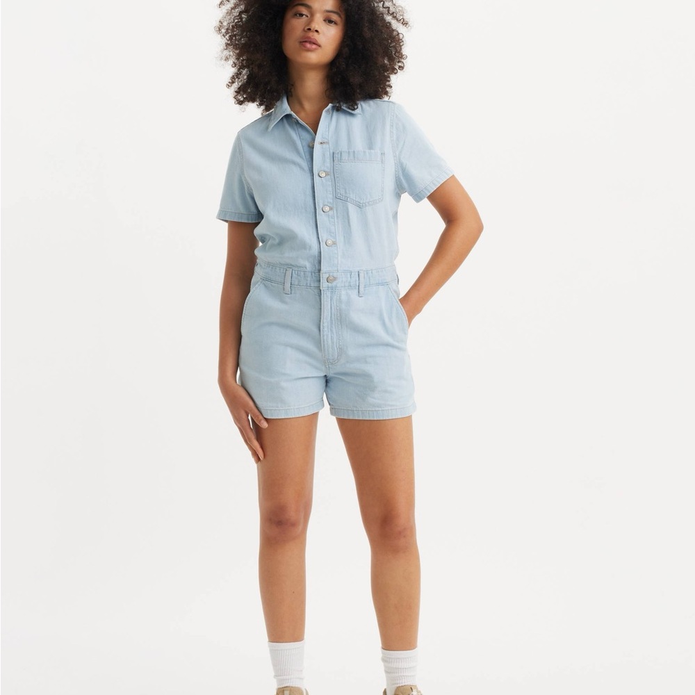 Levi's Light Blue Denim Romper